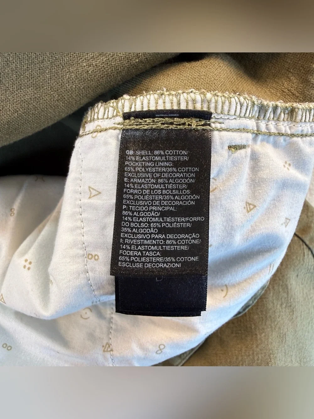 The North Face Olive Green Men’s Cargo/Hiking Pants Sz 38 Outdoor Adventure GUC